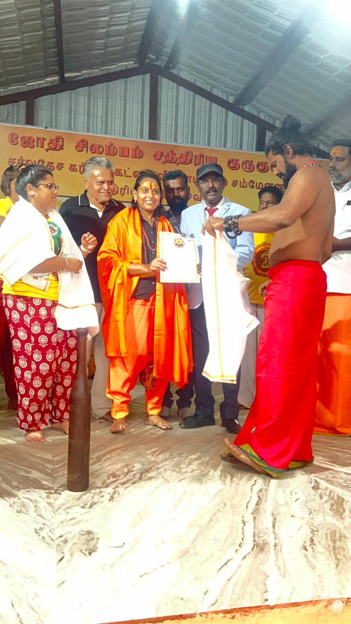 Receiving an award